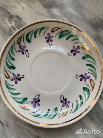 Фарфоровая чайная пара дфз Вербилки