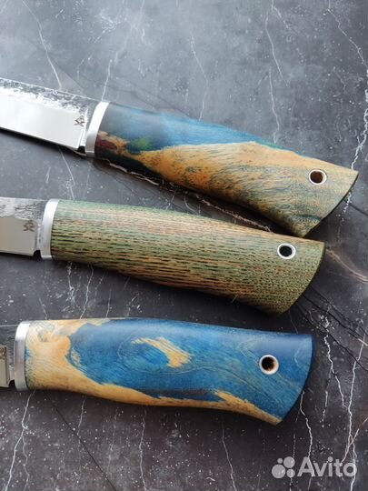 Нож ручной работы, х12мф ков, стаб, дюраль