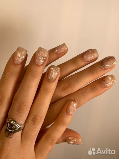 Наращивание ногтей crazy крейзи маникюр