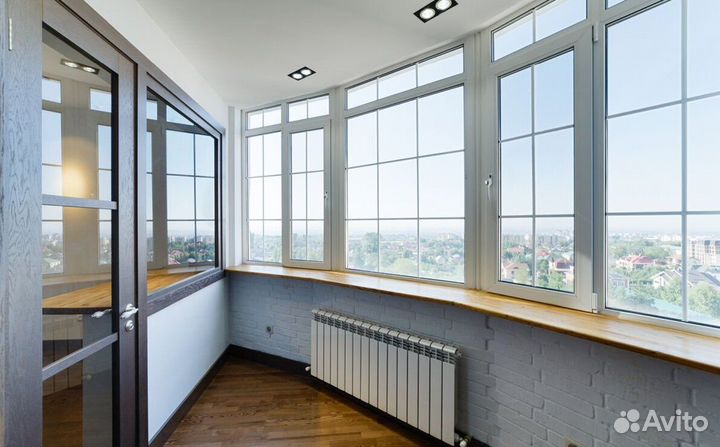 Остекление балконов и лоджий в рассрочку F7257