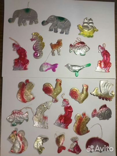 Елочные игрушки картонаж