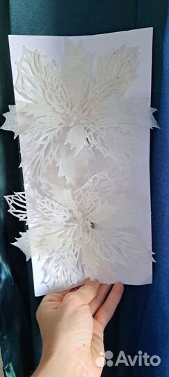 Новогоднее украшение - пуансетия