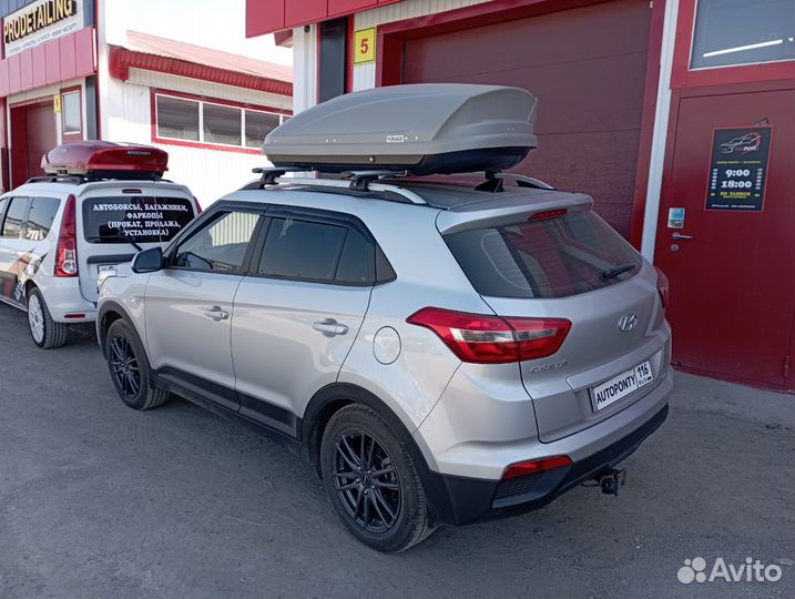 Рейлинги Хендай Крета вдоль крыши под оригинал