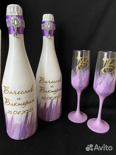 Свадебные бокалы на заказ