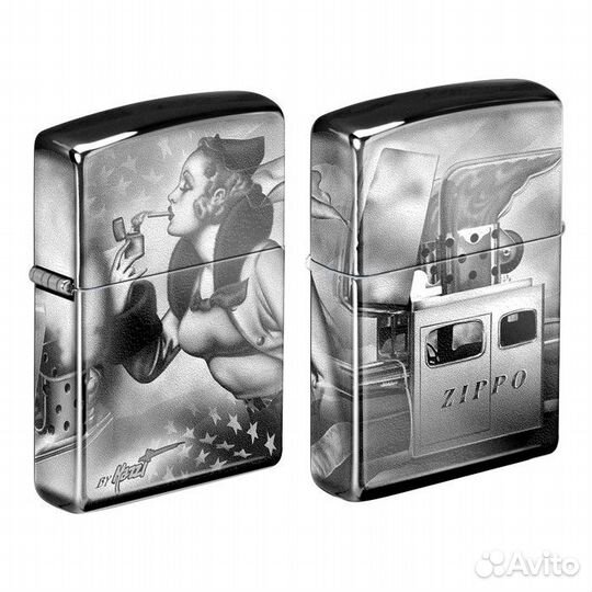 Зажигалка Zippo by Mazzi - Windy Girl & Car