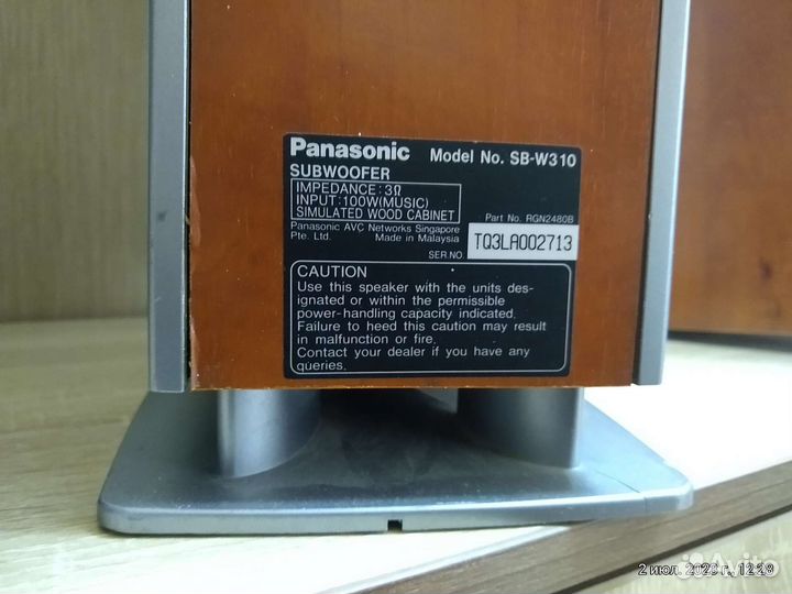Акустические колонки panasonic