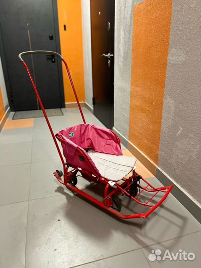 Детские санки с колесами