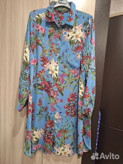 Платье рубашка летнее женское 48-52