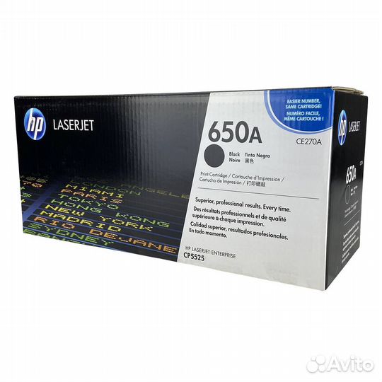 Картридж HP CE270A Оригинальный