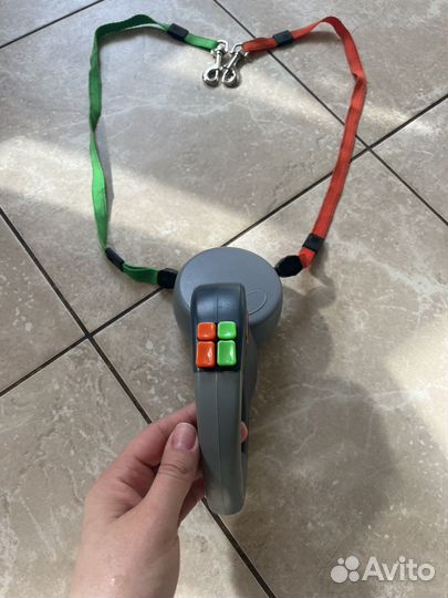 Рулетка для 2 собак