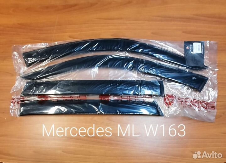 Дефлекторы клеющиеся Mercedes ML W 163 с 1996-2005