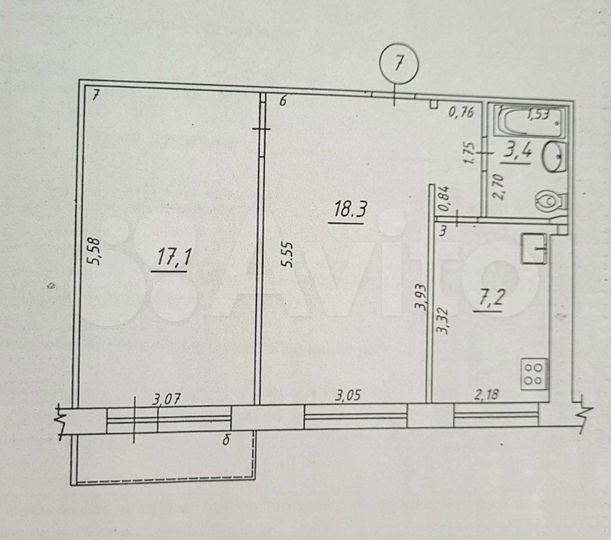 2-к. квартира, 51,5 м², 2/9 эт.