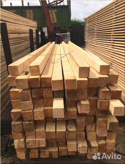 Брус обрезной ест. вл. 150х150х6,0 хвоя 3-4 сорт
