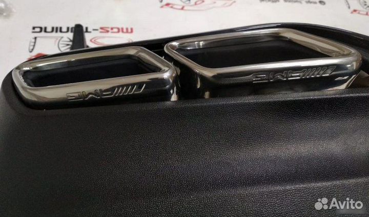 Диффузор black с хром насадками GLE Coupe 63 AMG