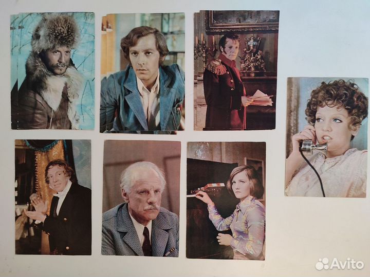 Цветные советские открытки с артистами, СССР