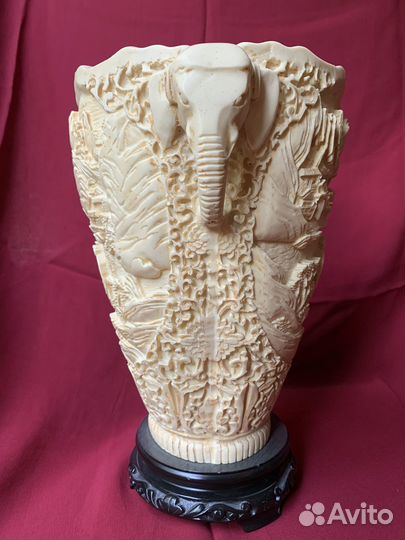 Ваза, Ручная Резьба, Китай 1960г