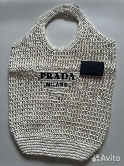 Сумка prada из рафии