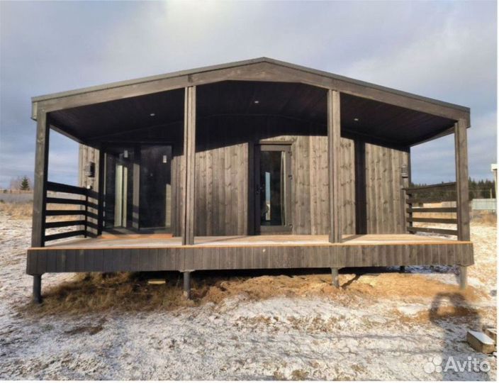 Каркасный всесезонный дом с доставкой 60 м кв, арт. бм-3279