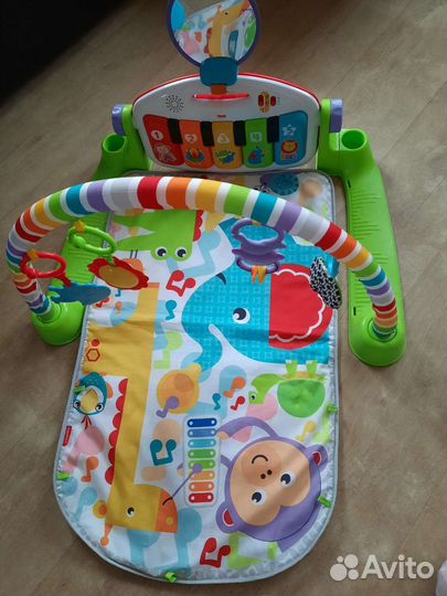 Развивающий коврик с пианино Ficher price deluxe