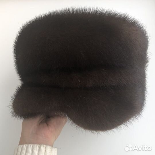 Меховая норковая шапка новая р.55