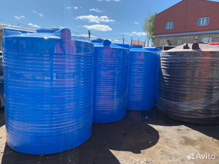 Бак для воды пластик 1/2/3/5/10 кубов