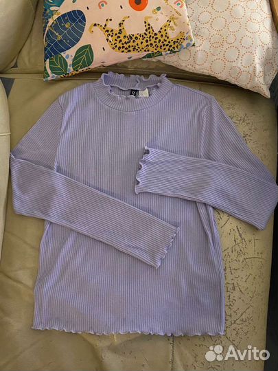 Водолазка в рубчик hm женская