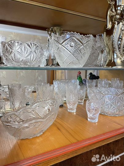 Хрустальные вазы салатники