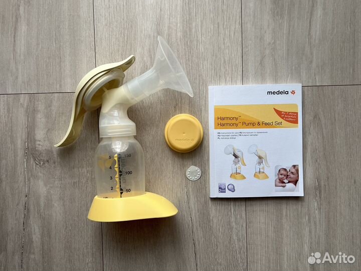 Молокоотсос ручной medela harmony двухфазный