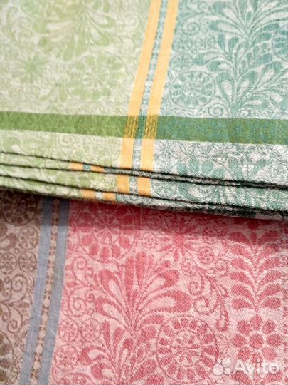 Скатерть Лен жаккард СССР новая, импорт