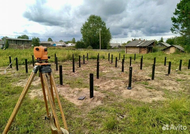 Монтаж Винтовых сваи