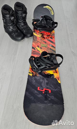 Сноуборд LibTech SkateBanana+крепы Union+боты Vans