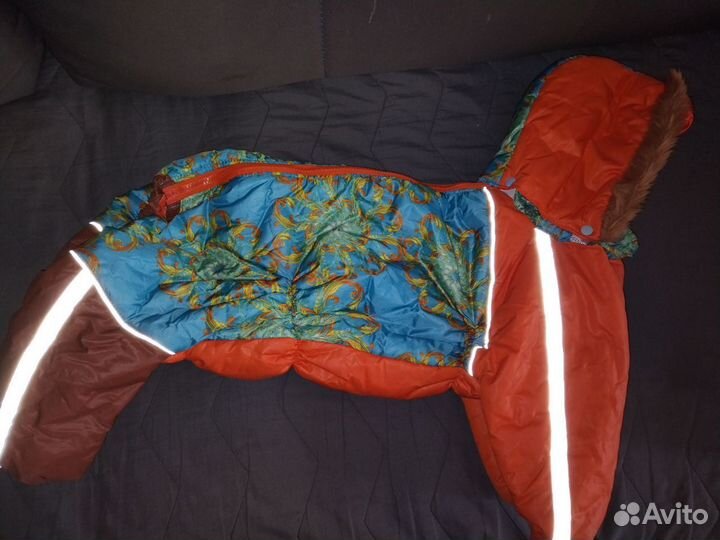 Зимний комбинезон для средней собаки