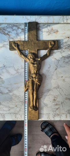 Крест распятие алюминиевое литье СССР