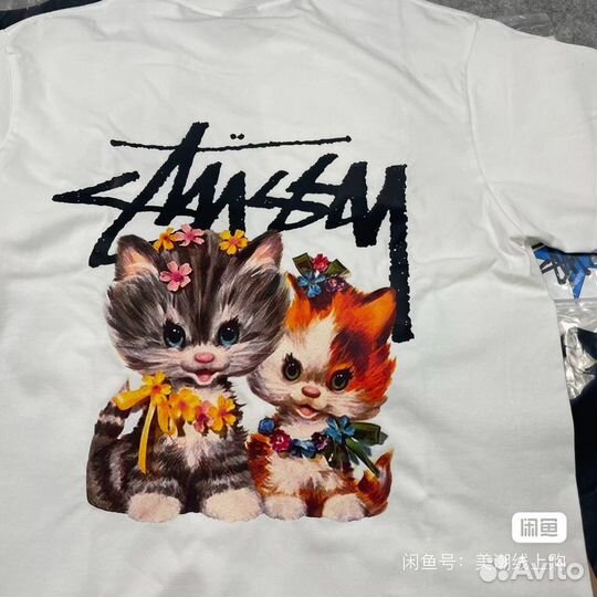 Футболка Stussy kittens