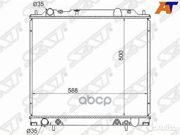 Радиатор Mitsubishi Delica 94-07 MC0005 Sat