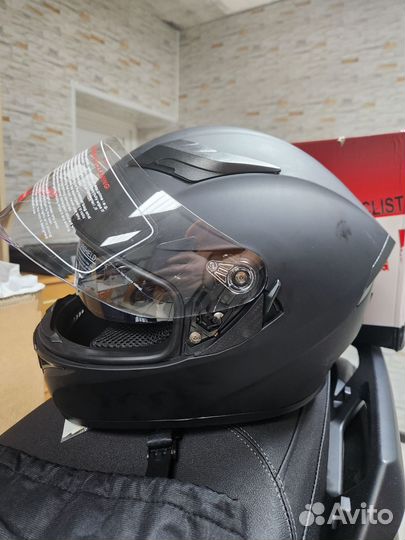 Мотошлем интеграл с очками новый размер М, Л