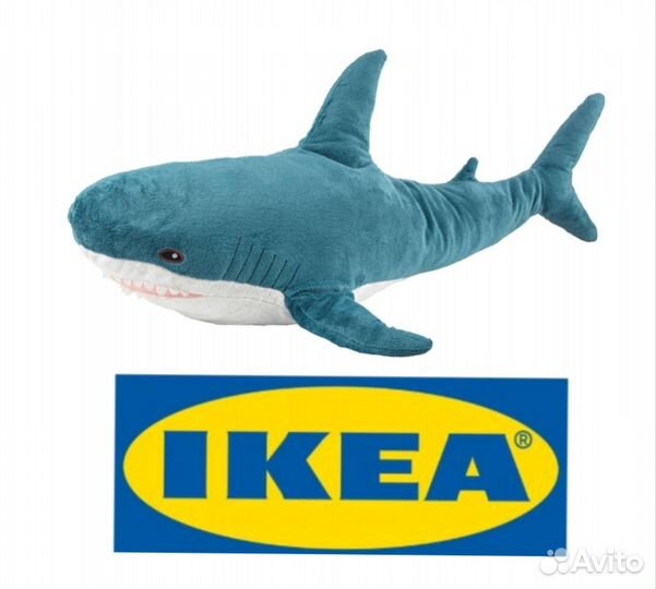 Икеа Оригинал Акула 100см новая