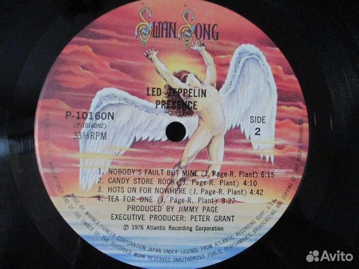 LP Led Zeppelin – presence (japan)