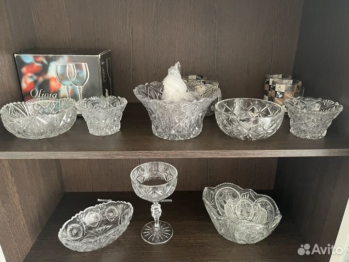 Набор хрустальной посуды