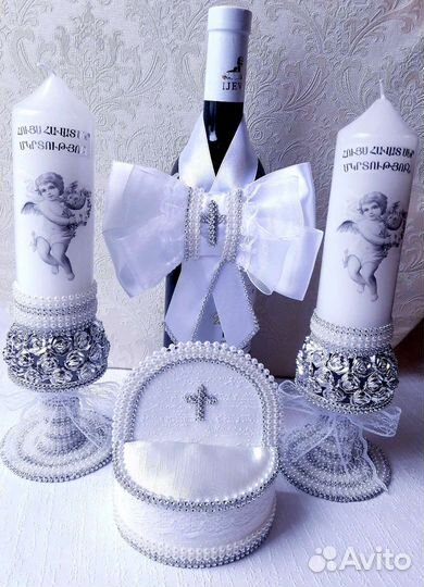 Свечи на крещение, таросики