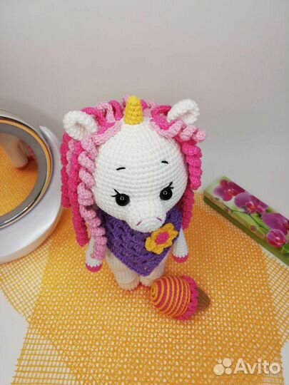 Новая игрушка ручной работы единорожка