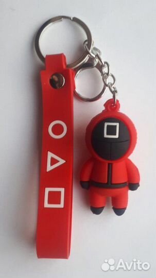 Селиконовый брелок игра в кальмара