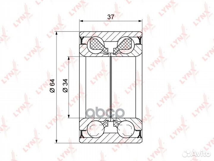 Комплект подшипника ступицы колеса перед прав