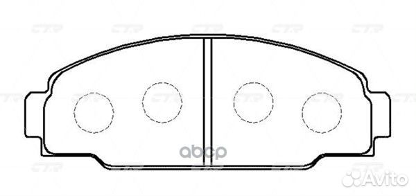Колодки тормозные дисковые GK1137 CTR