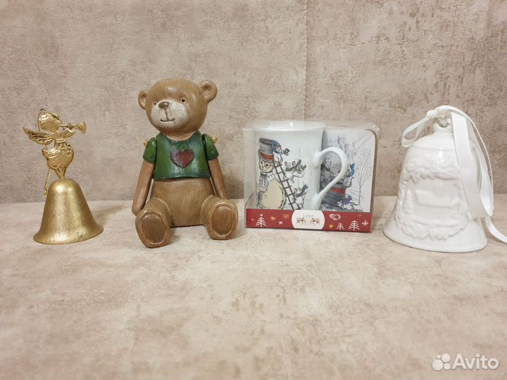 Сувениры:Кружка.Колокольчик.медведьteddy BearCosmo