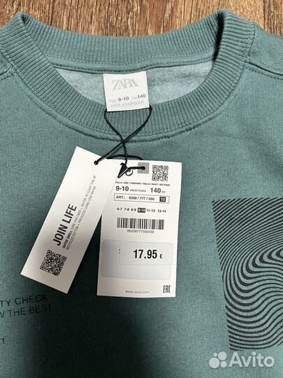 Свитшот zara новый