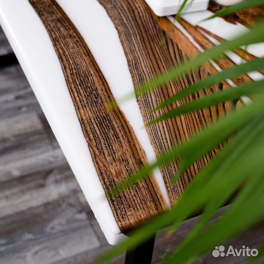 Производство столов из слэба и эпоксидной смолы