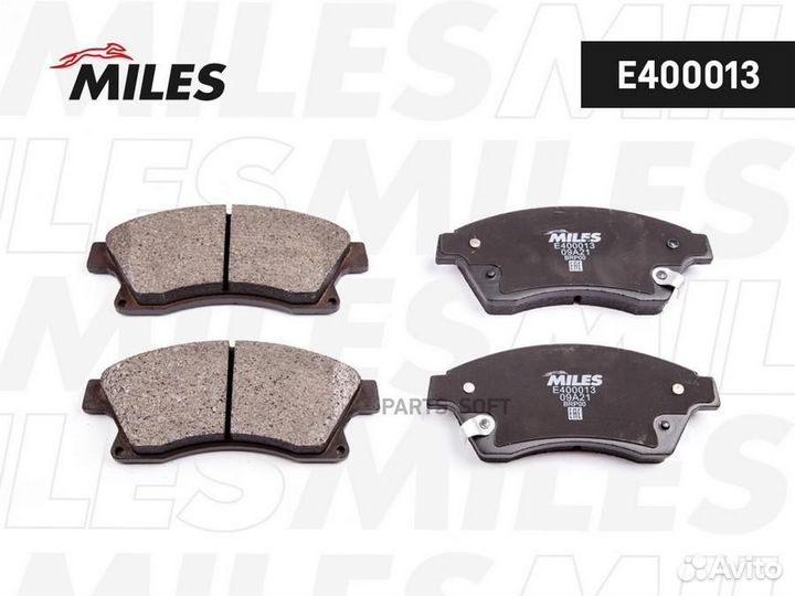 Miles E400013 Колодки тормозные дисковые перед