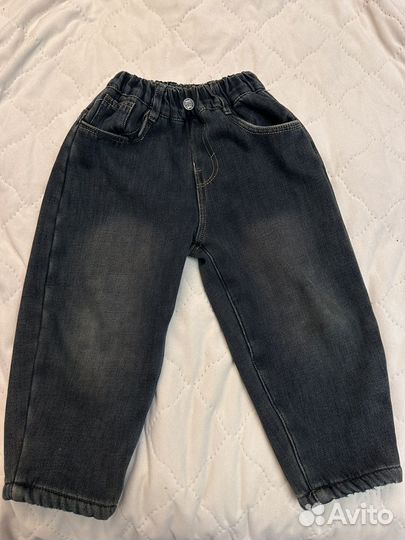 Джинсы на флисе