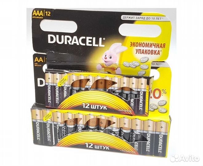 Батарейки Duracell AA и AAA